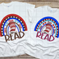 Read Rainbow in Red Sublimation Transfer