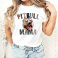Pitbull Mama, Dog Sublimation transfer