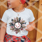 Baseball Sunflower, Baseball Sublimation Transfer