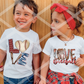 Love Baseball with Glove, Baseball Sublimation Transfer