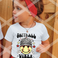 Softball Vibes, Sublimation Transfer
