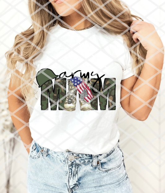 DTF Army Mom, Ready to Press Transfer