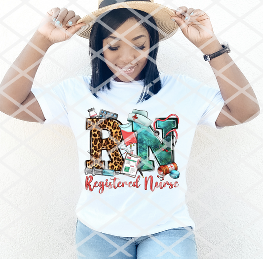 DTF RN, Registered Nurse, Ready to Press Transfer