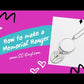 Double Sided Sublimation Angel Wings Memorial Jewelry, Ornament, or Car Hanger
