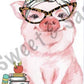 Pig School Teacher Sublimation Transfer