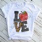 Love Animal Print Teacher Sublimation Transfers