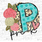 PreK, Kindergarten, 1st Grade, 2nd Grade, 3rd Grade, 4th Grade Sublimation Transfers