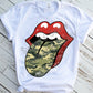 KISS Lips Camo Print