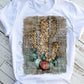 Cactus Leopard Print Sublimation Transfer
