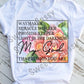 Waymaker, Miracle Worker, Promise Keeper, My God Sublimation Transfer