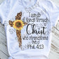 Leopard Print Cross, I can do all things through Christ Sublimation or DTF Transfer