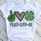 Peace Love 4H Sublimation Transfer