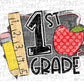 Back to school, School Grade Level, Sublimation Transfer