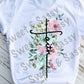 Faith Flowers Sublimation Transfer