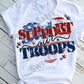 Support our Troops, Heart, American Flag Heart