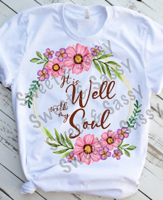 It is Well with my Soul Sublimation Transfer