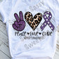 Epilepsy Awareness Peace Love Cure
