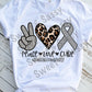 Brain Cancer Awareness, Peace Love Cure