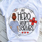 Medium Skin Nurse, doctor, medical field, My hero wears scrubs, all hair colors