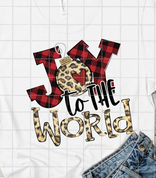 Joy to the World, Sublimation Transfer