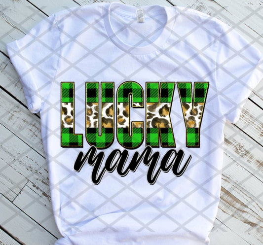 HTV Lucky Mama, Leopard Print Transfer
