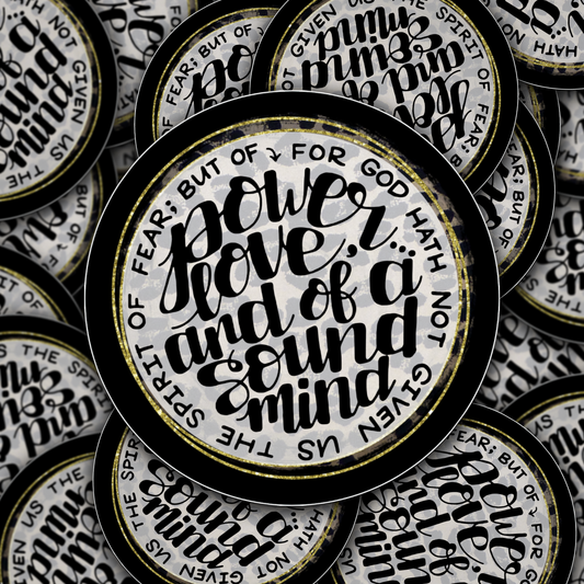 For God hat not given us the spirt of fear Vinyl Decal