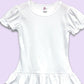 Short Sleeve Ruffle T-shirt - 100% Polyester